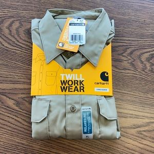Carhartt long sleeve twill work shirt